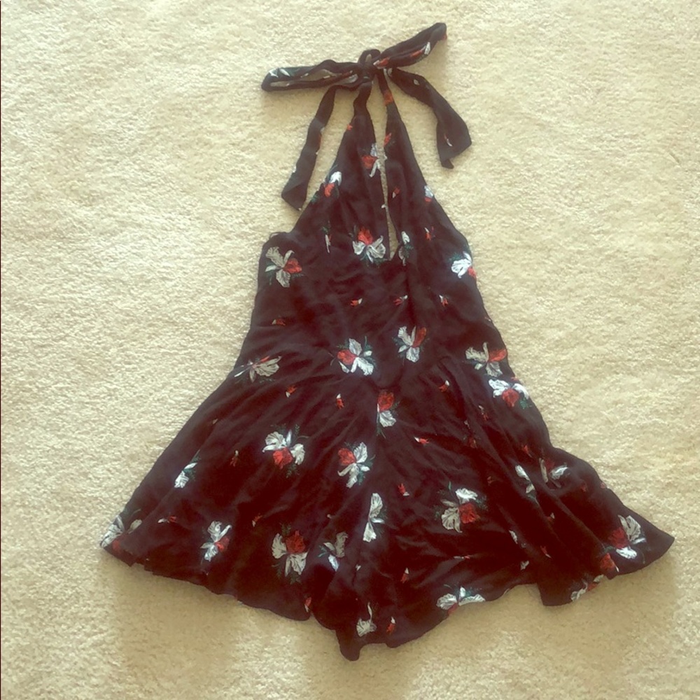 NEW - Floral halter romper by FREE PEOPLE